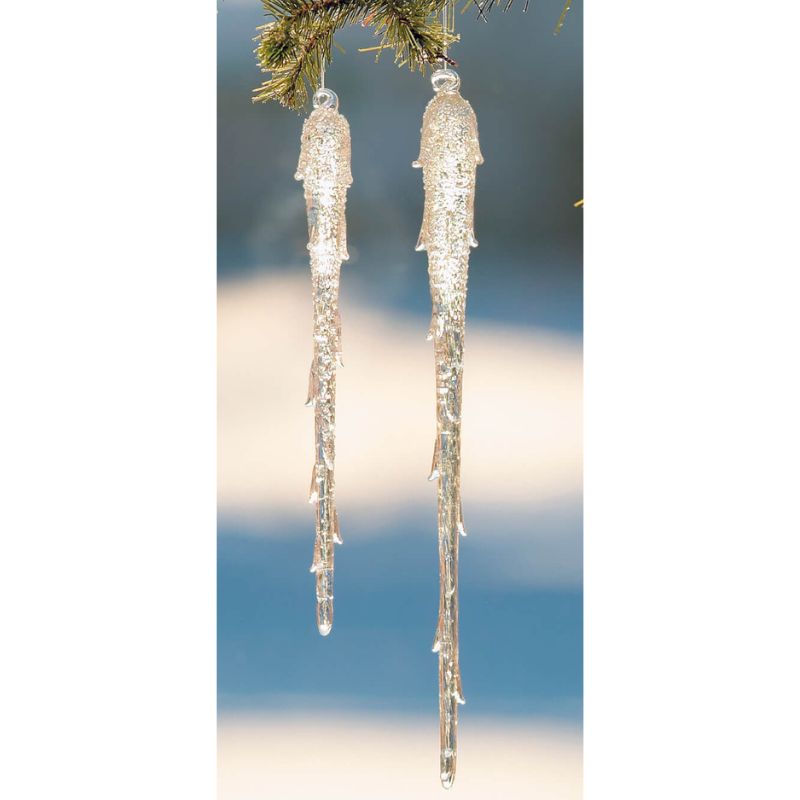 Icicle Glass Ornament